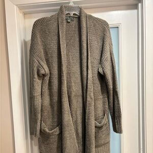 Barefoot Dreams CozyChic Open Front Green Cardigan